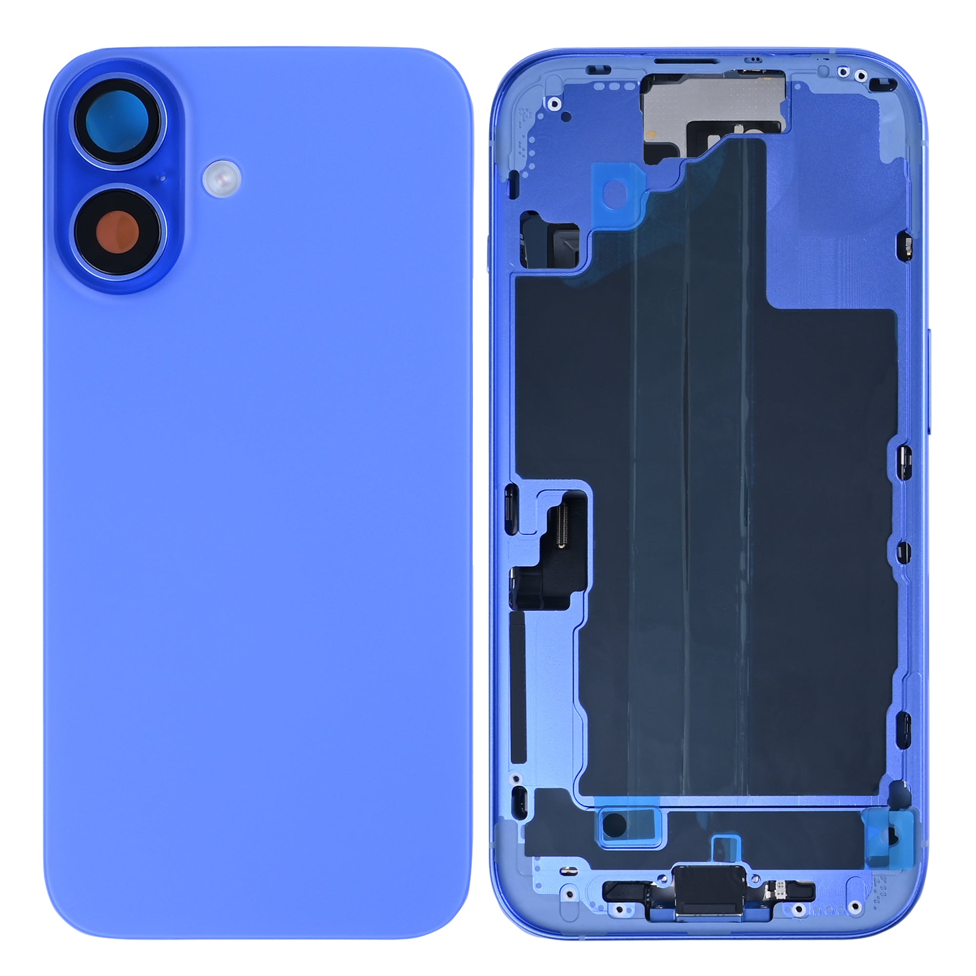 For Apple 16 Boîtier avec petites pièces Ultramarine OEM