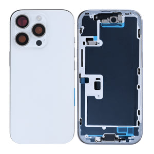 For Apple 16 Pro Boîtier avec petites pièces Titane blanc OEM