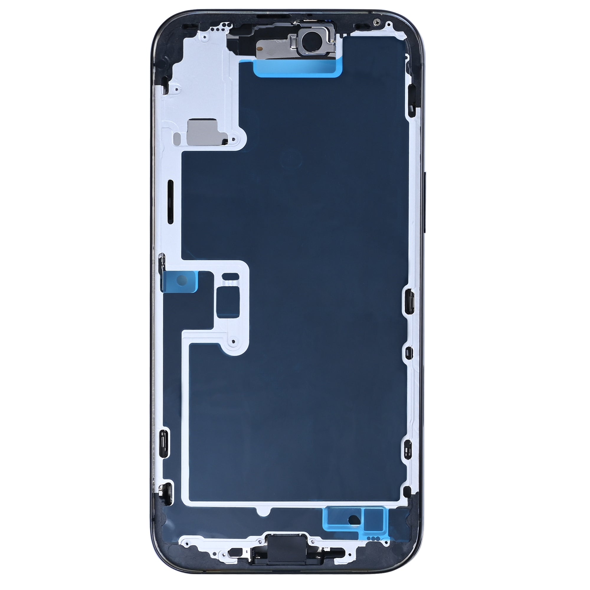 For Apple 16 Pro Max Boîtier avec petites pièces Titane noir OEM