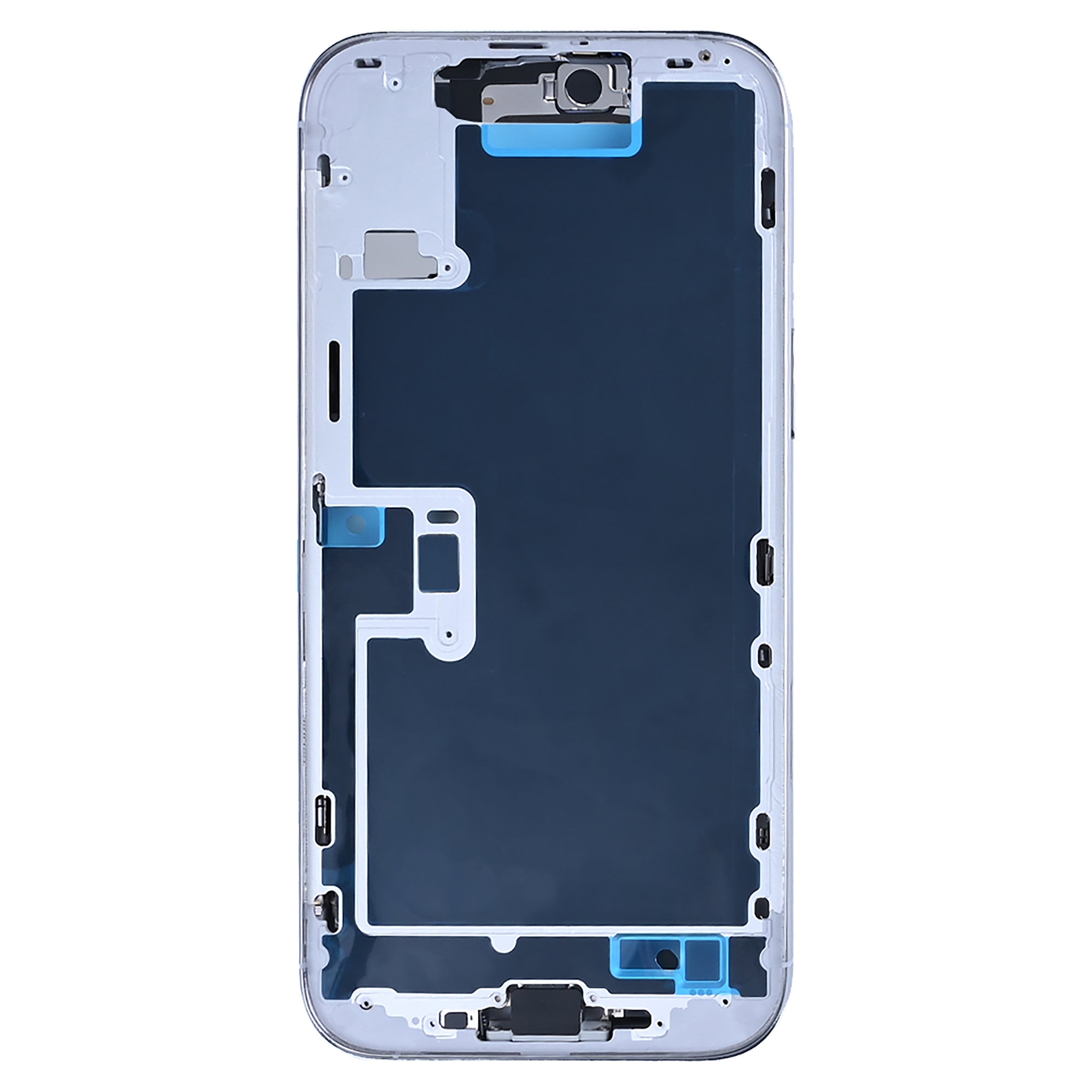 For Apple 16 Pro Max Boîtier avec petites pièces Titane blanc OEM