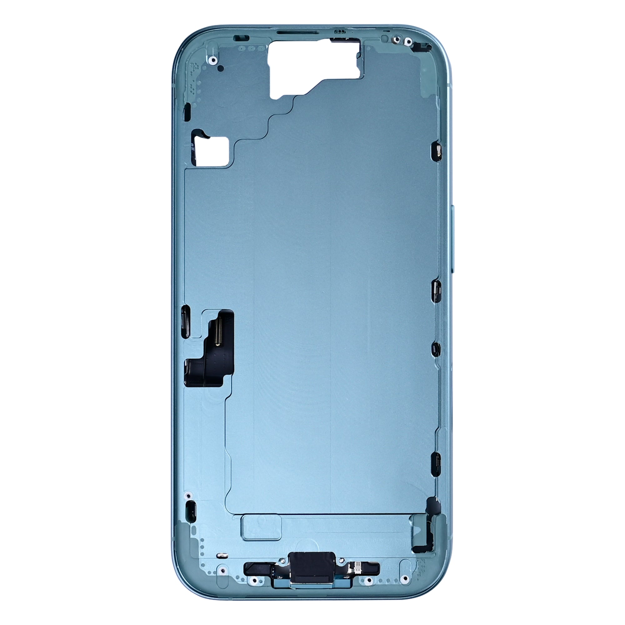 For Apple 16 Cadre central bleu sarcelle OEM