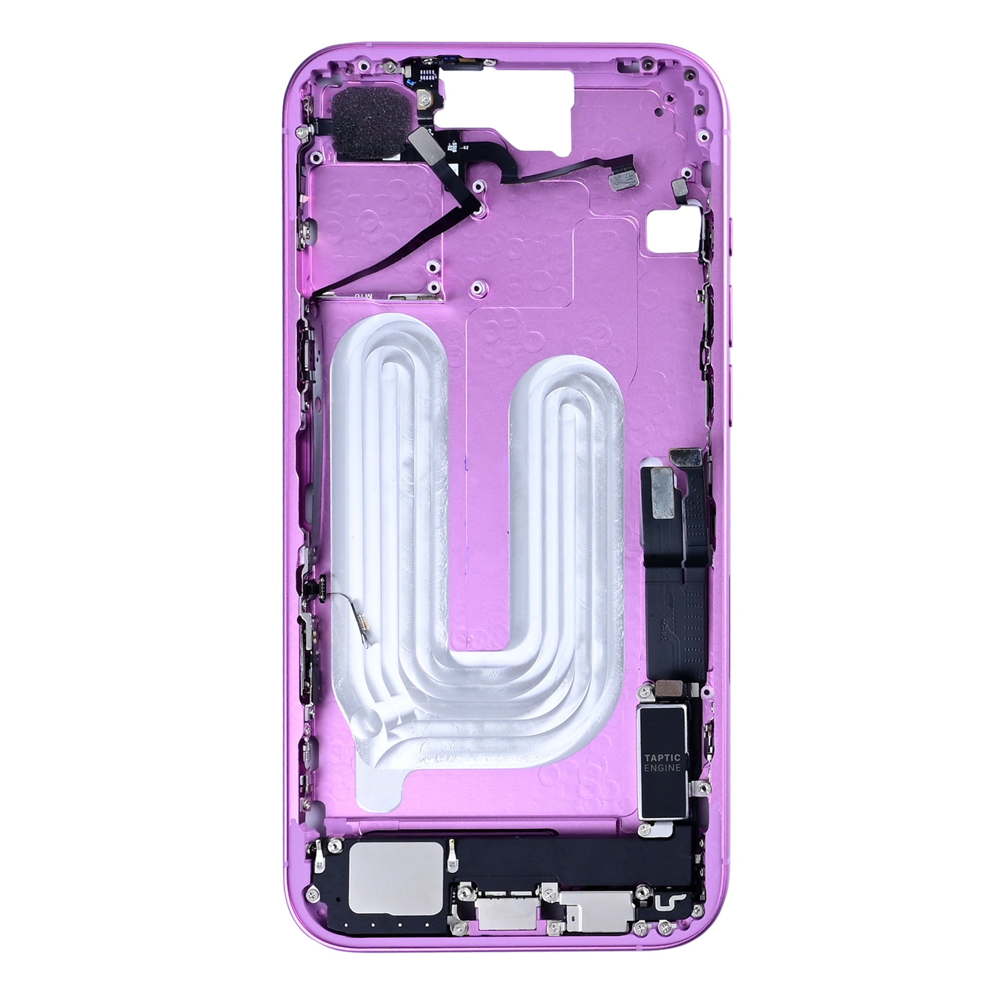 For Apple 16 Plus Cadre central rose OEM