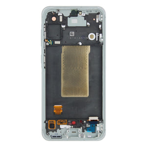 Écran et numériseur Samsung Galaxy A56 A566B avec cadre gris clair pré-assemblé
