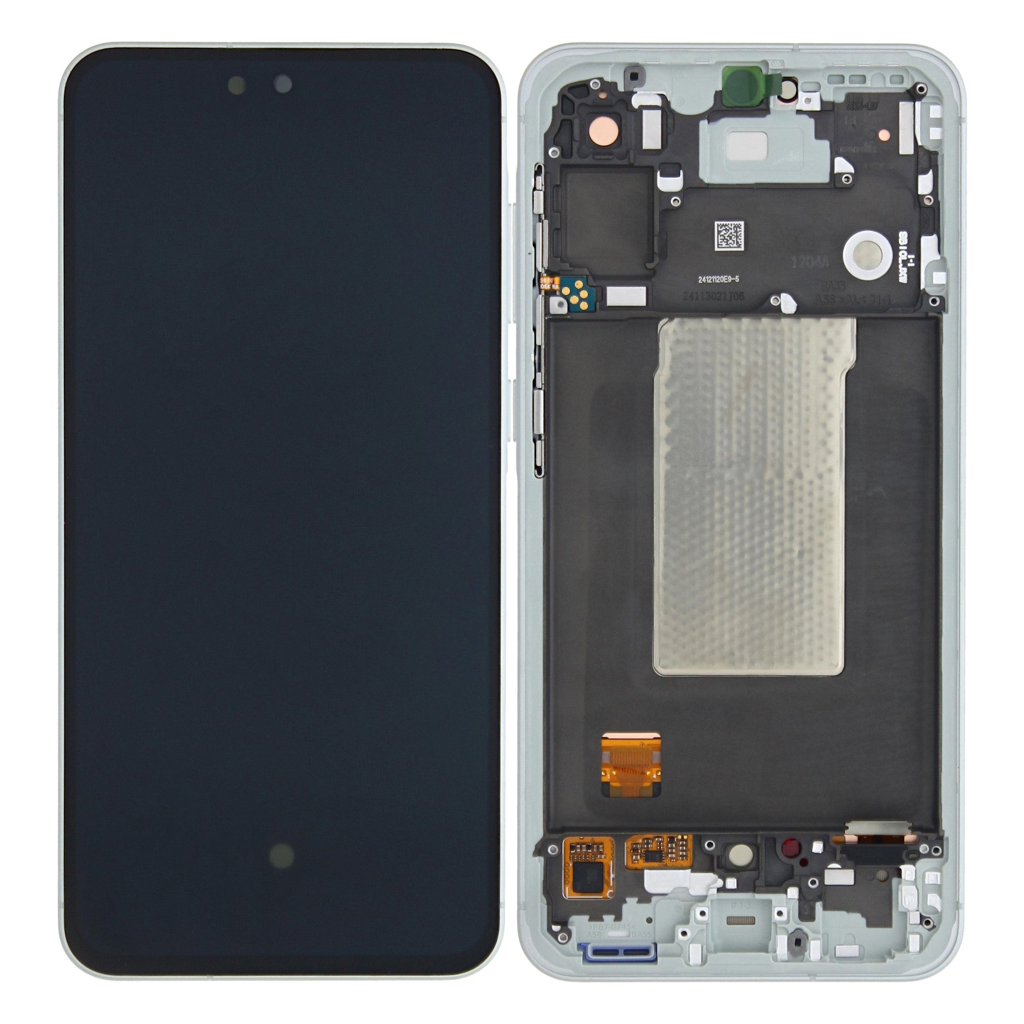 Écran et numériseur Samsung Galaxy A56 A566B avec cadre Olive pré-assemblé