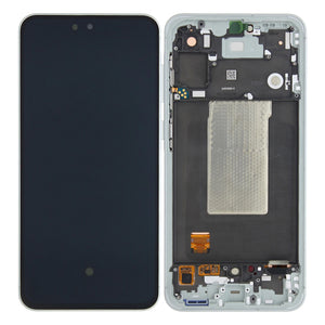 Écran et numériseur Samsung Galaxy A56 A566B avec cadre Olive pré-assemblé