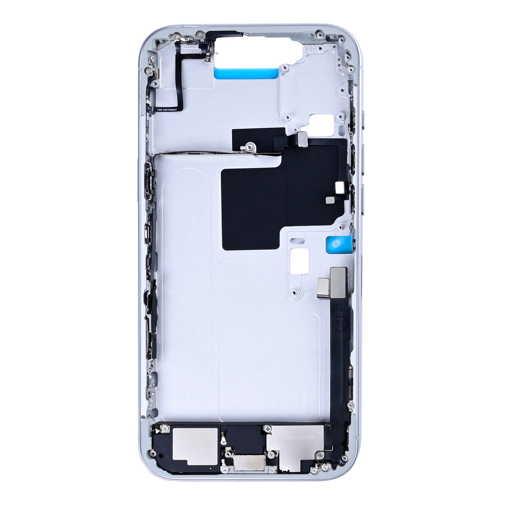 For Apple 16 Pro Max Cadre central Titane blanc OEM