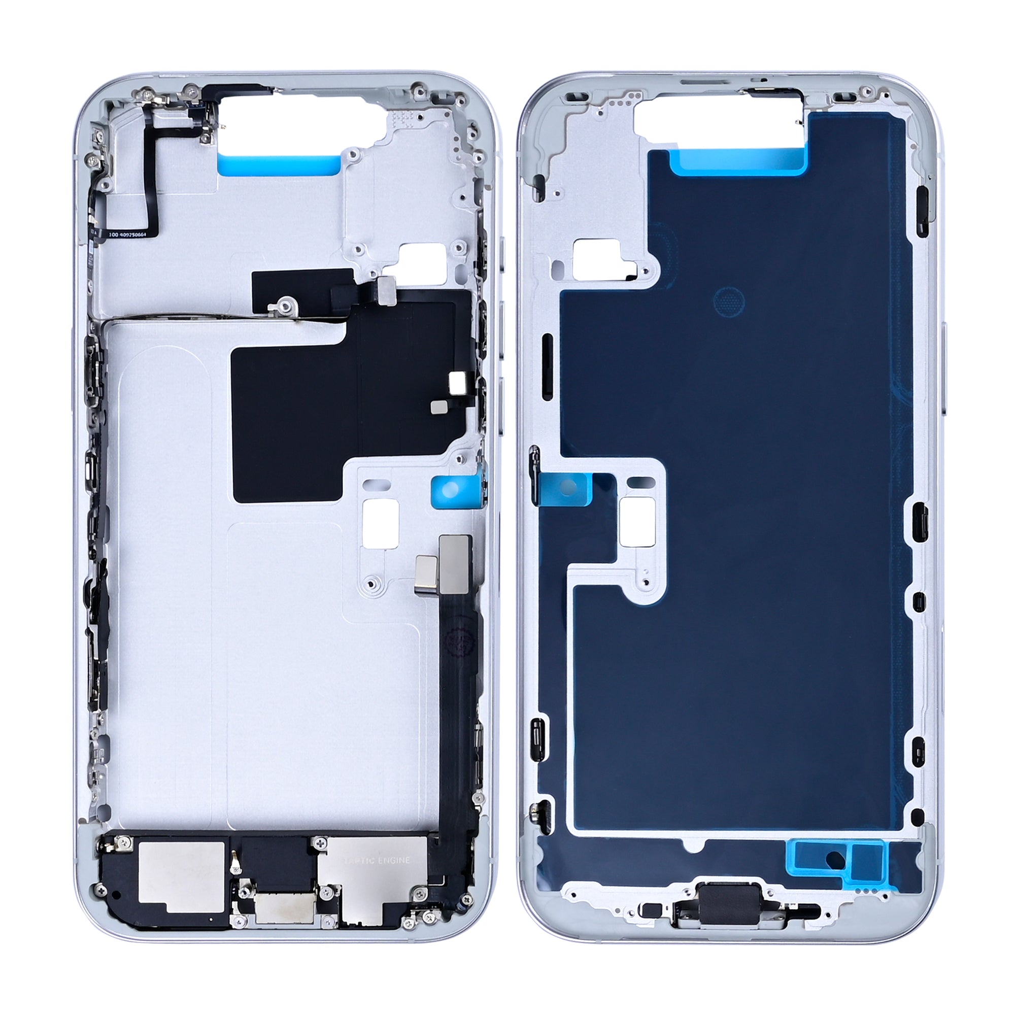 For Apple 16 Pro Max Cadre central Titane blanc OEM
