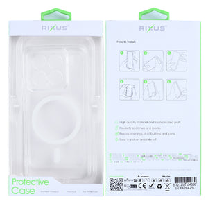 Rixus Anti-Burst Case With MagSafe Compatible For Xiaomi 15 Transparent