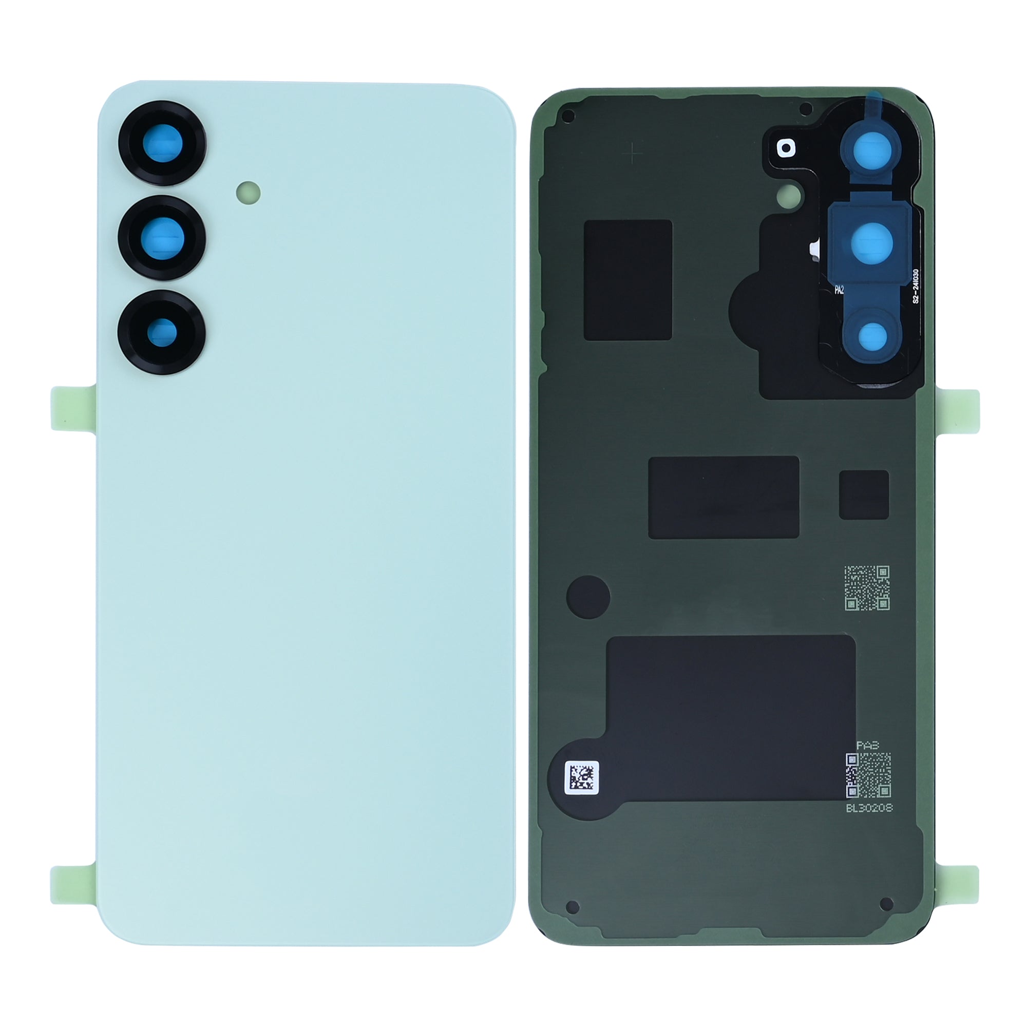 Coque arrière Samsung Galaxy S25 Plus S936B avec lentille, couleur menthe, OEM
