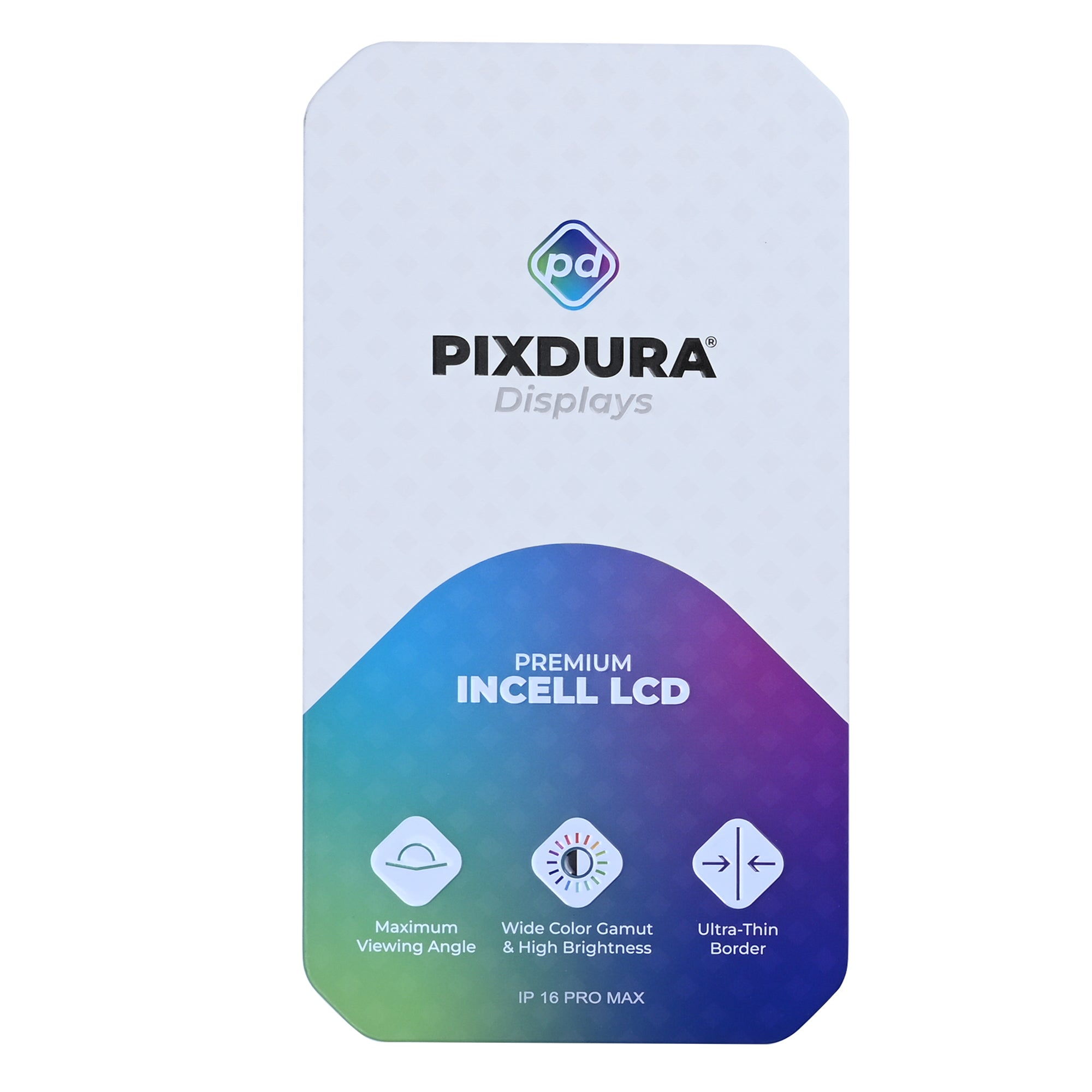 PIXDURA For Apple 16 Pro Écran et numériseur In-Cell Premium (120 Hz)
