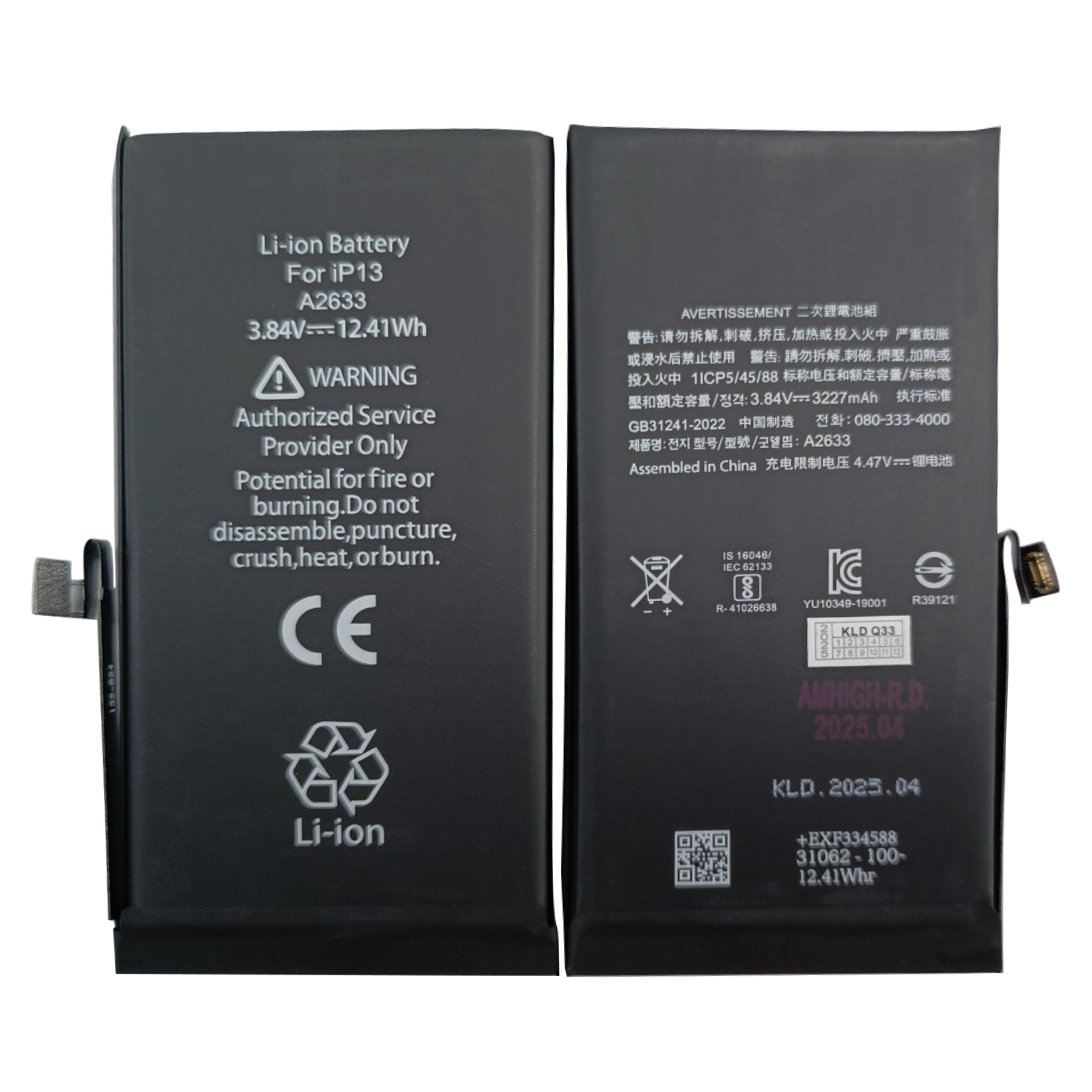 For Apple 13 Diagnostic de batterie Batterie OEM