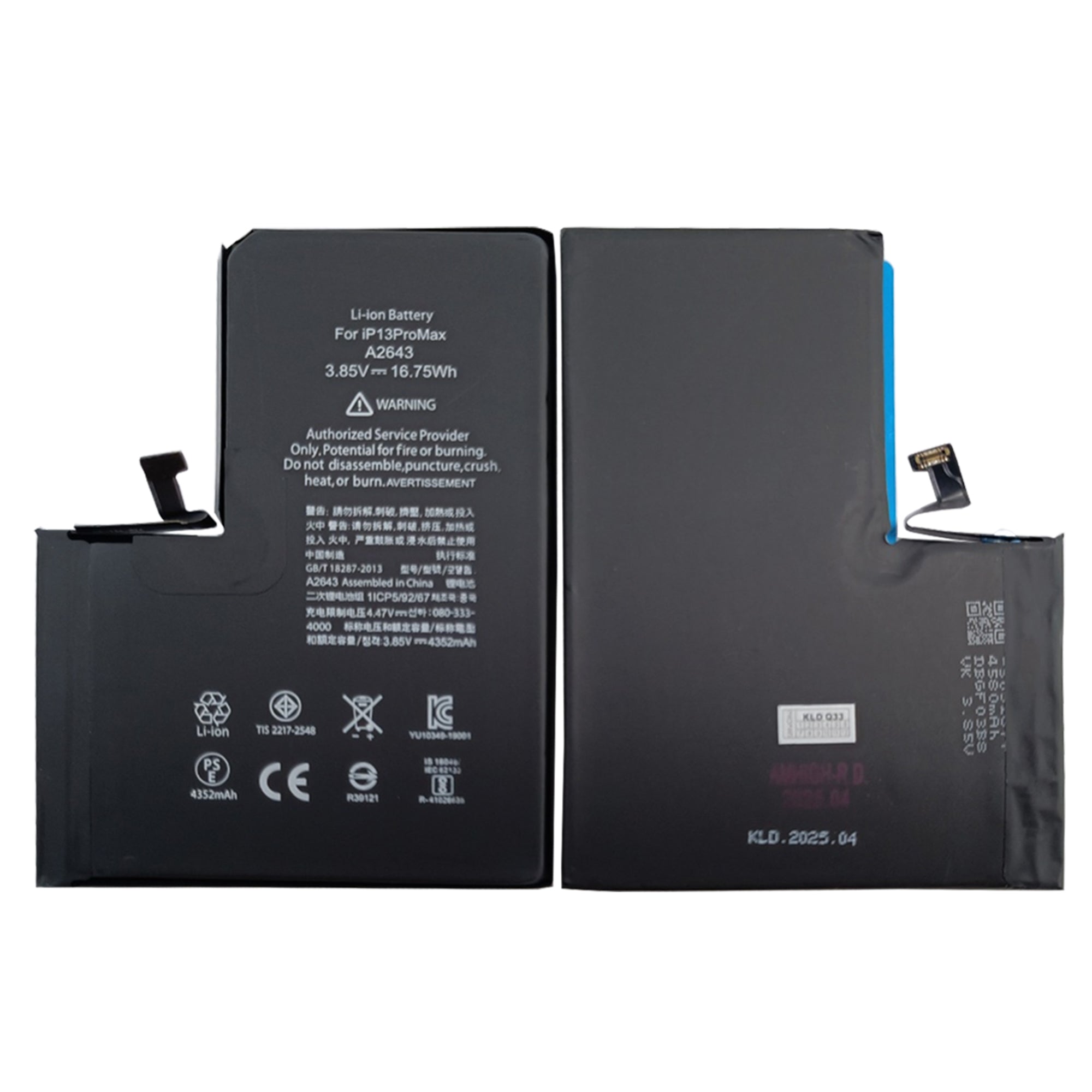 For Apple 13 Pro Max Exécuter les diagnostics Batterie OEM