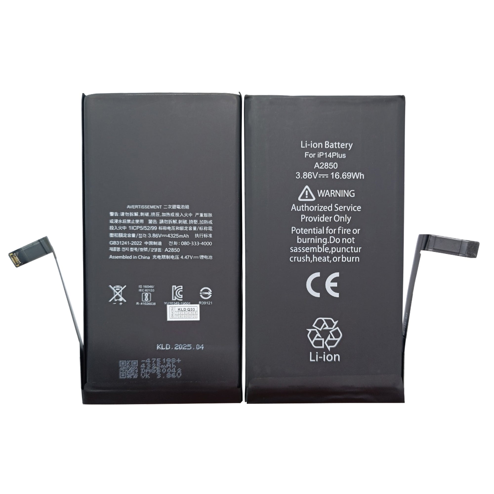 For Apple 14 Plus Exécuter les diagnostics Batterie OEM