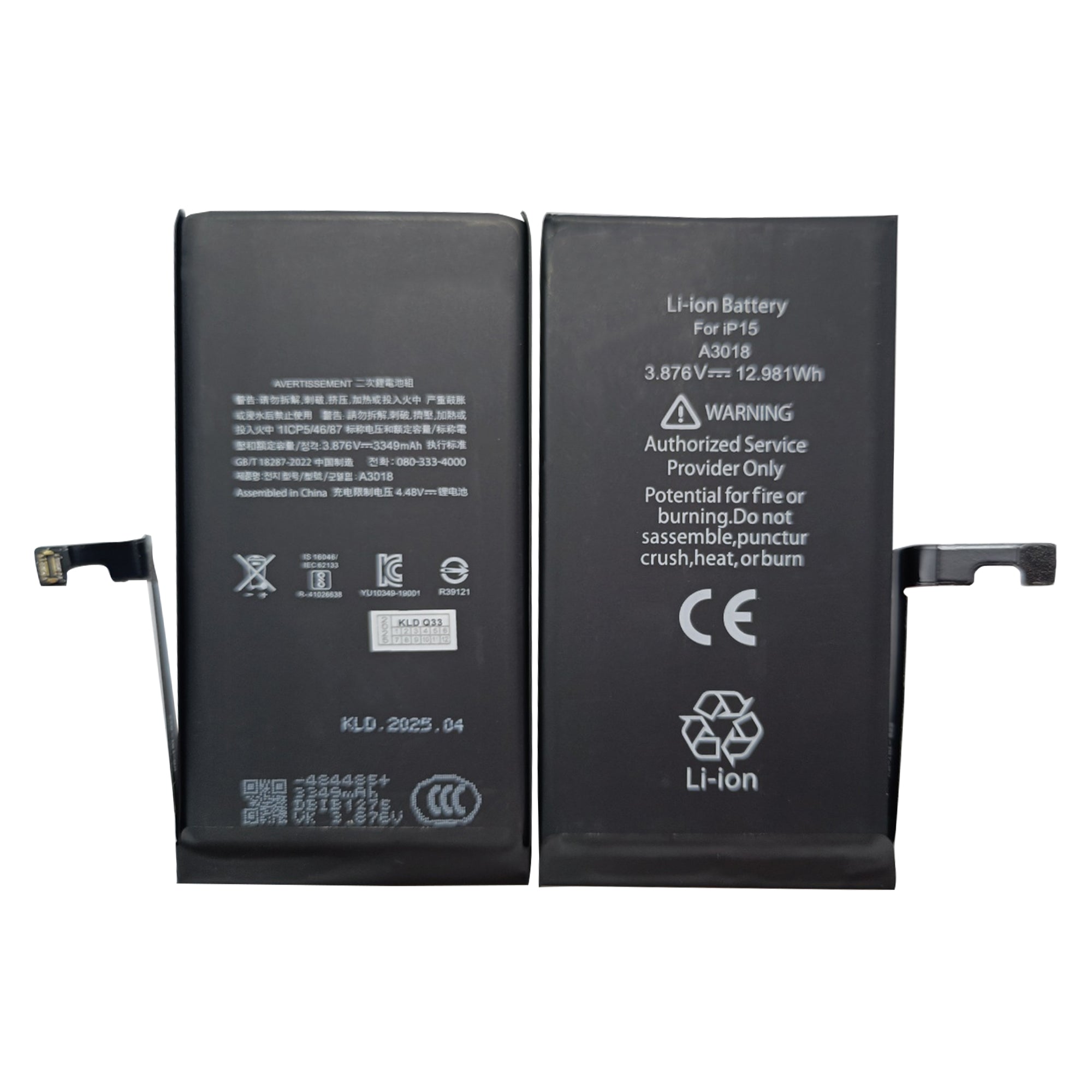 For Apple 15 Exécuter les diagnostics Batterie OEM