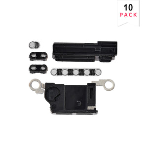 For Apple iPhone 16 Pro Max Ensembles d'enceintes et de microphones noirs compatibles avec le titane (10-Pack)