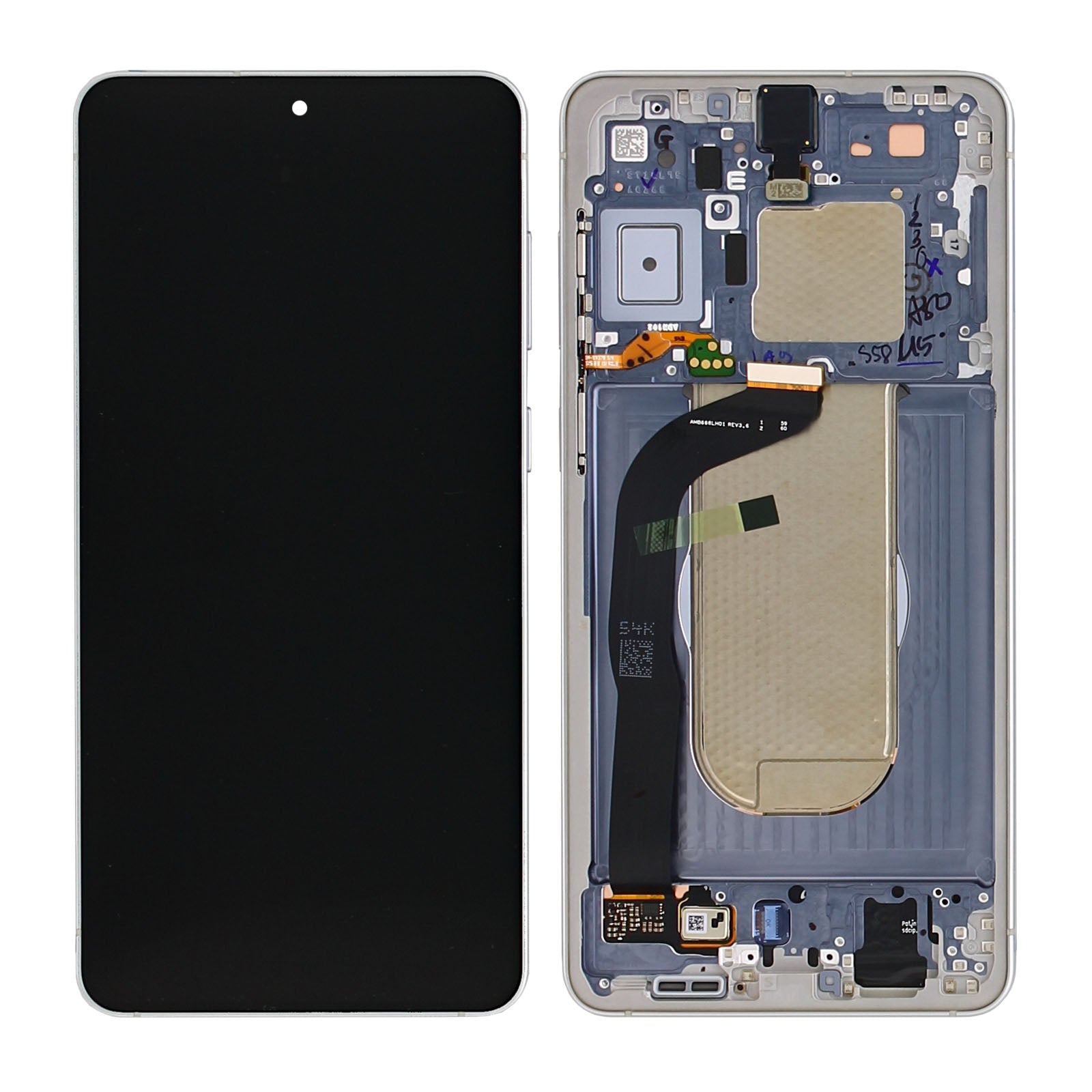 Samsung Galaxy S25 Edge S937B Écran et numériseur avec cadre Titanium Silver Service Pack