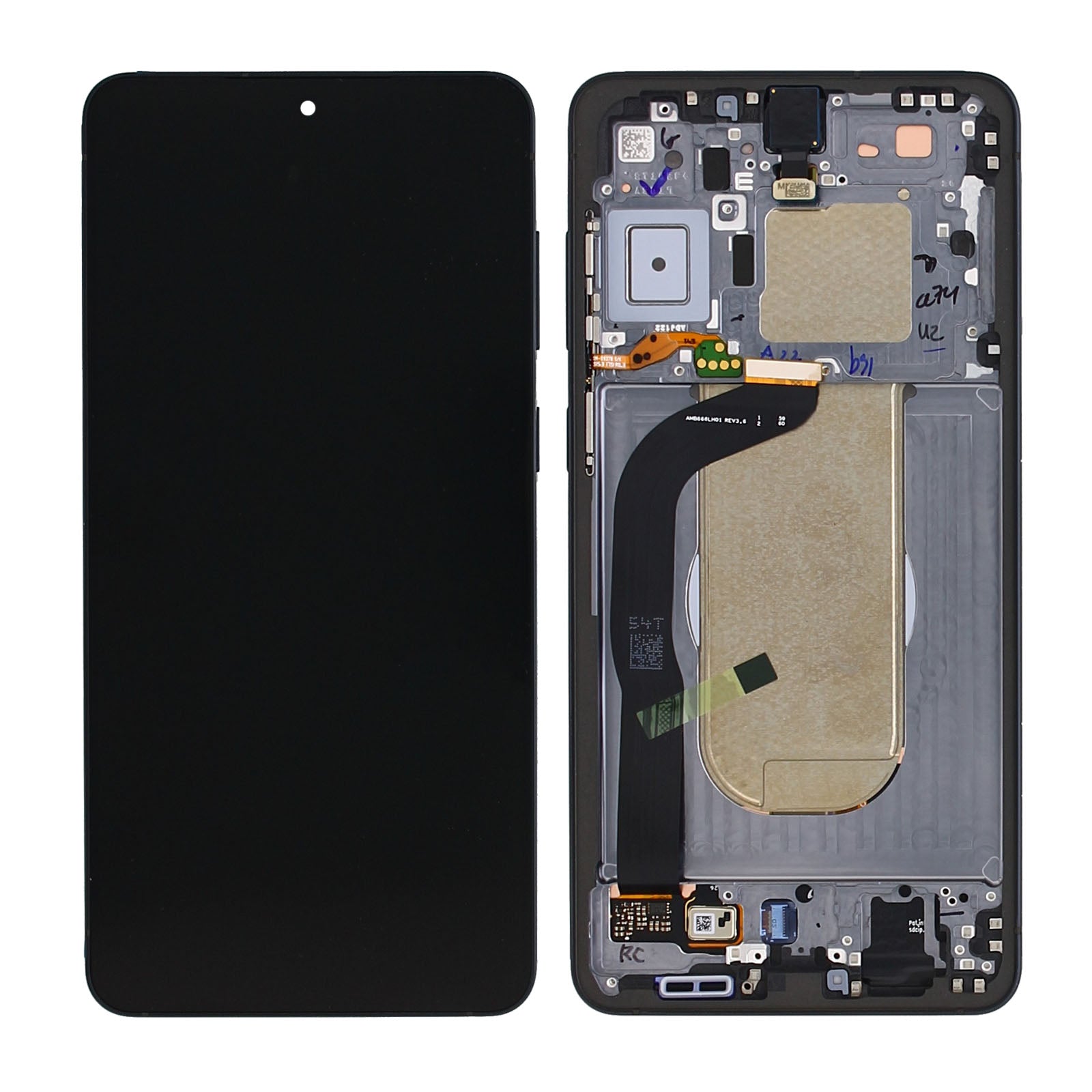 Samsung Galaxy S25 Edge S937B Écran et numériseur avec cadre Titanium Jetblack Service Pack
