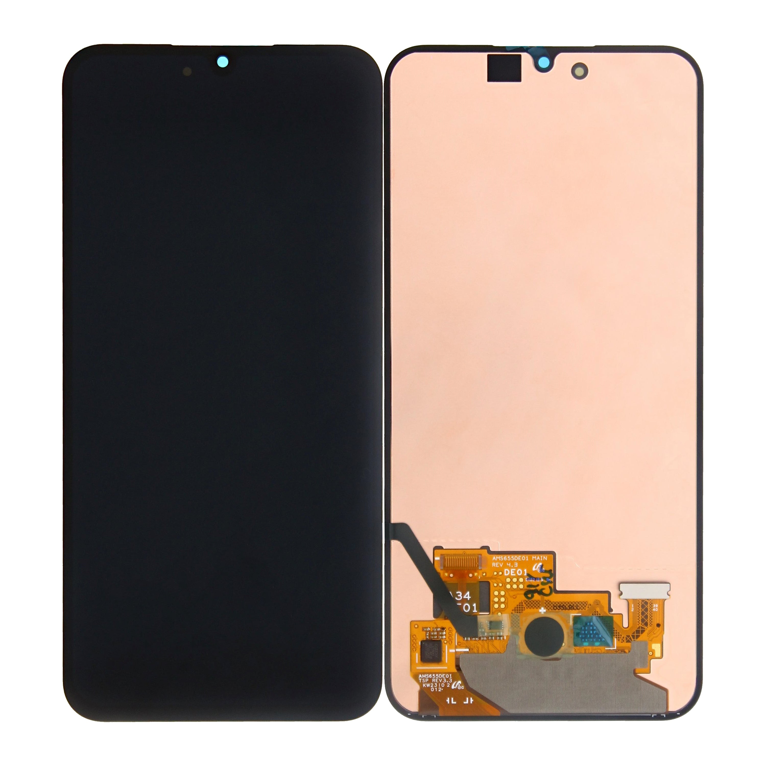 Samsung Galaxy A34 A346B Écran et numériseur sans cadre Noir Service Pack