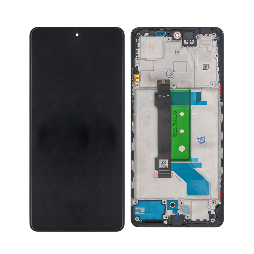 Écran et numériseur Xiaomi Redmi Note 12 Pro Plus 5G avec cadre noir obsidienne OEM