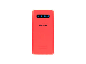 Coque arrière Samsung Galaxy S10 Plus G975F avec objectif Flamingo Pink OEM