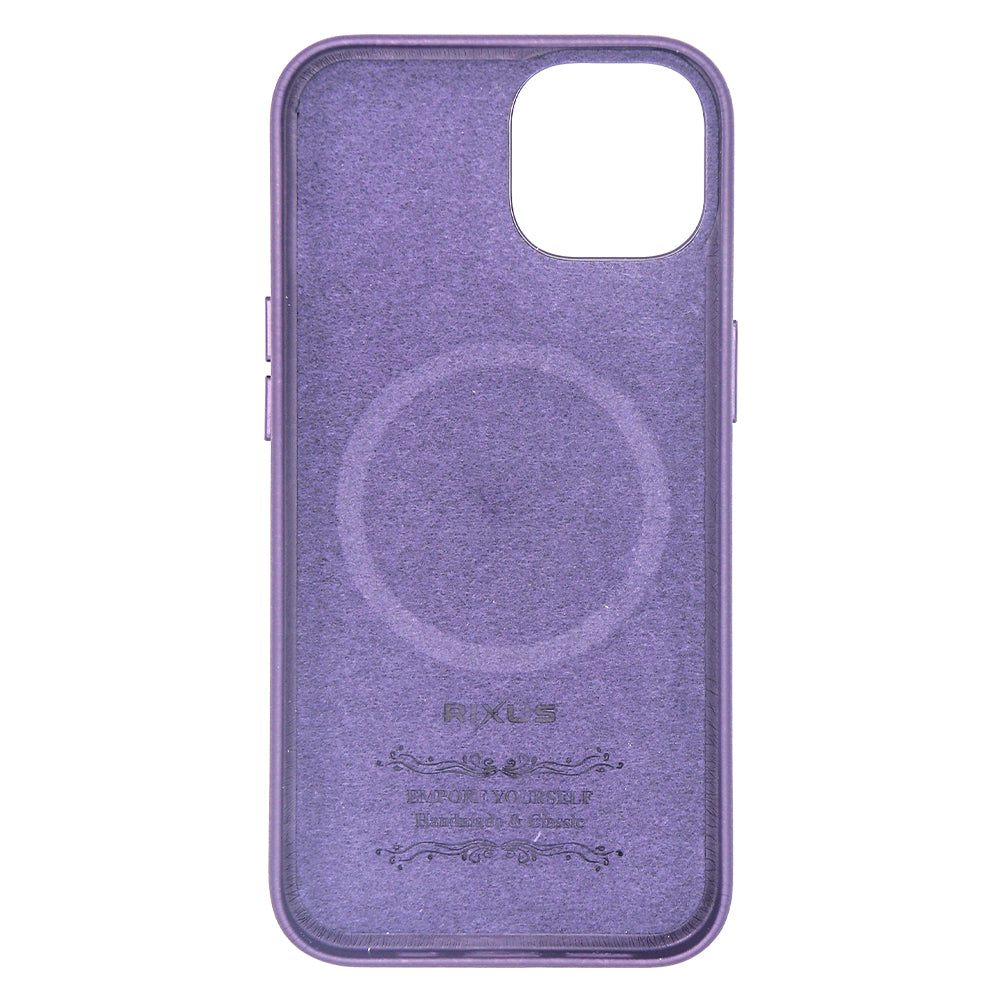 Rixus Classic 02 Case With MagSafe Compatible For Apple iPhone 13 Mini Purple