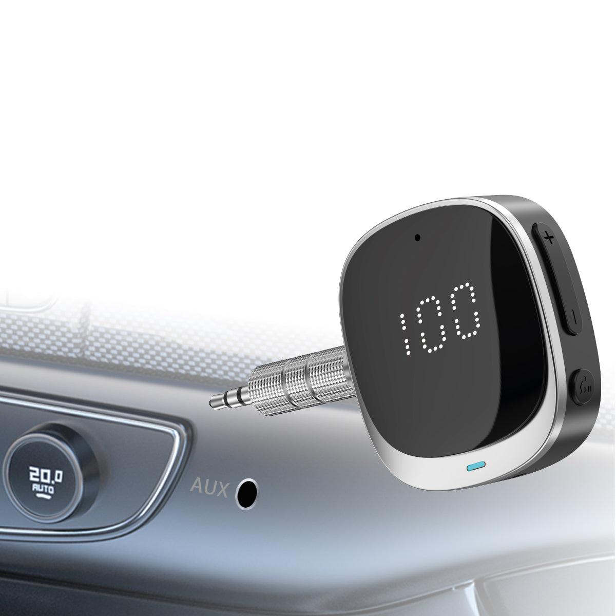 Rixus RXBT24 Récepteur Bluetooth 5.0 et AUX noir