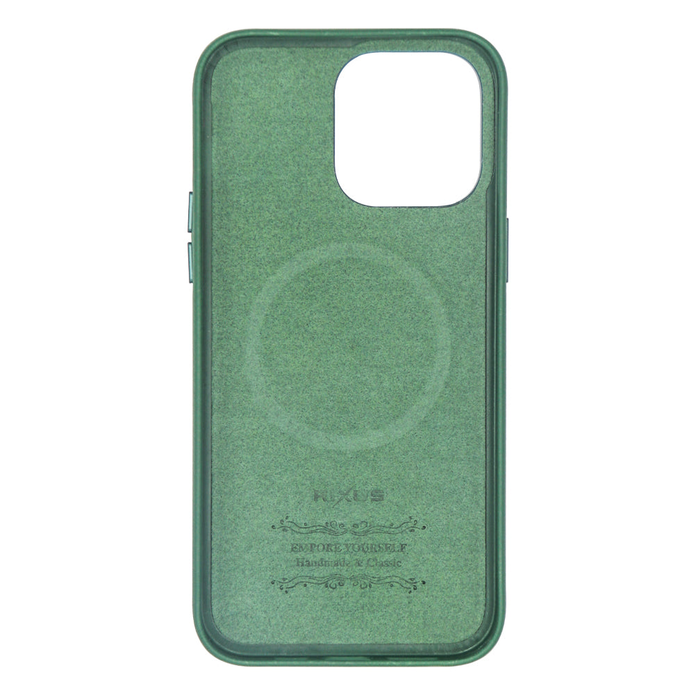 Rixus Classic 02 Case With MagSafe Compatible For Apple iPhone 12,12 Pro Green