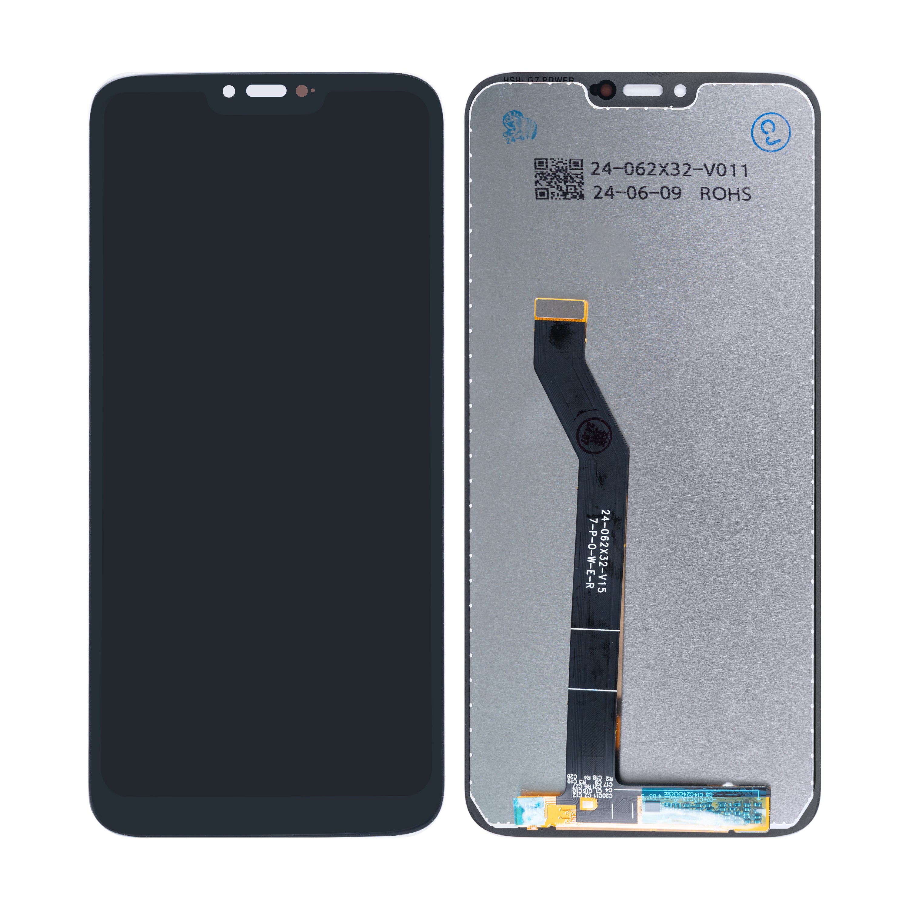 Écran et numériseur Motorola Moto G7 Power sans cadre noir OEM