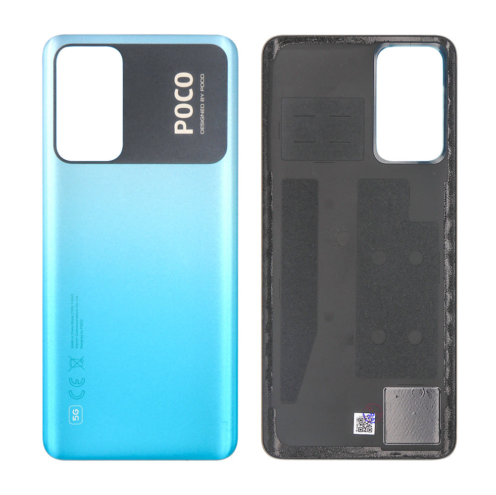 Coque arrière Xiaomi Poco M4 Pro 5G sans objectif, bleu froid, OEM
