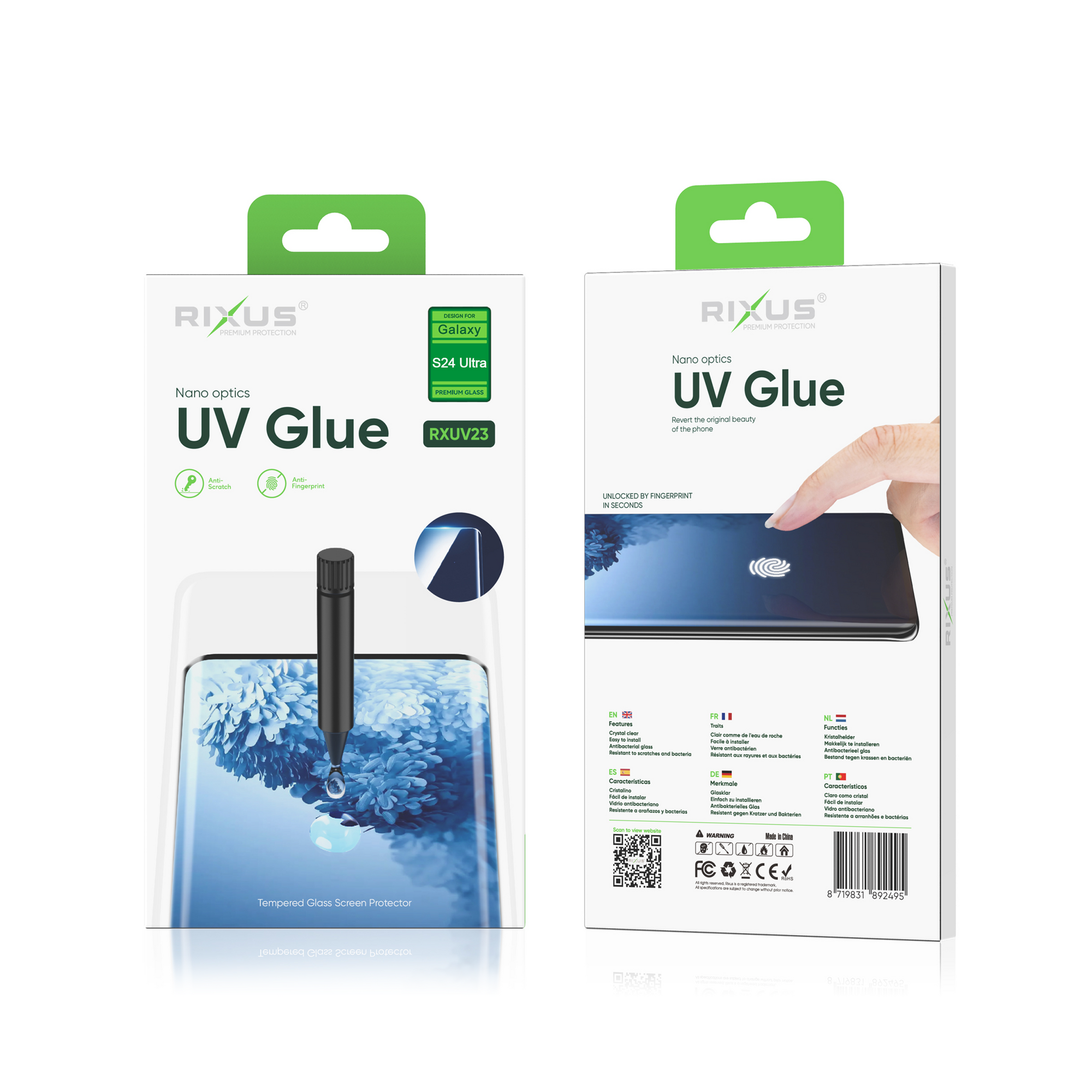 Rixus UV Glue Liquid Glass pour Galaxy S24 Ultra