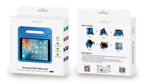 Rixus RXTC06 Etui pour tablette Kids For Apple iPad 2, 3, 4 9.7 pouces Bleu