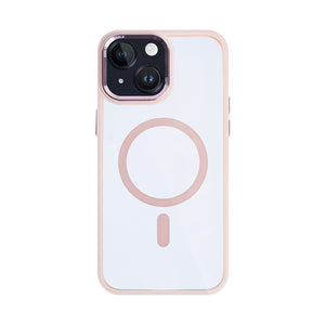 Rixus Classic 04 Case With MagSafe Compatible For Apple iPhone 15 Plus Pink