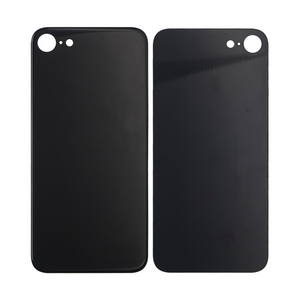 For Apple 8 Verre arrière, cadre d'appareil photo agrandi Noir Compatible