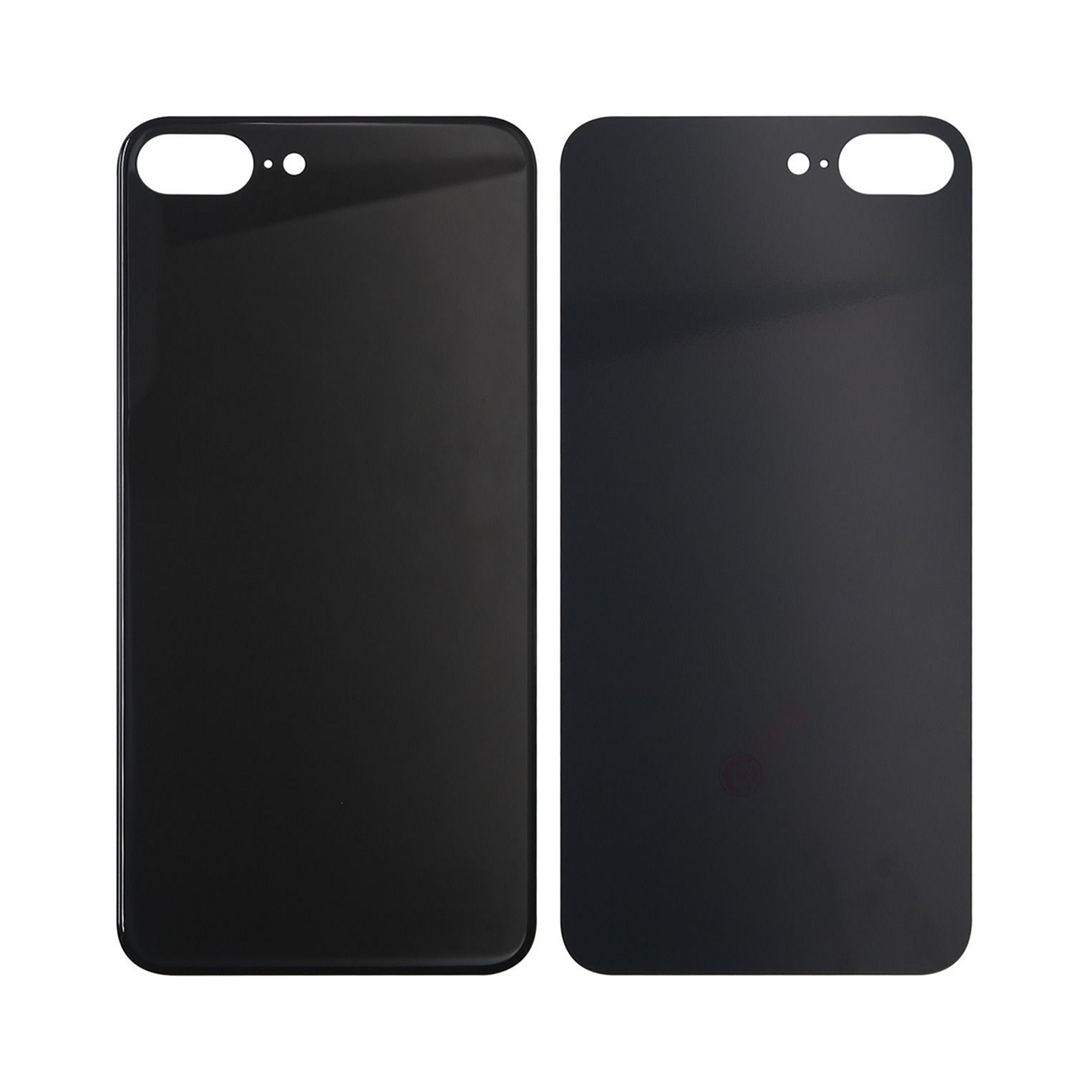 For Apple 8 Plus Verre arrière, cadre d'appareil photo agrandi Noir Compatible
