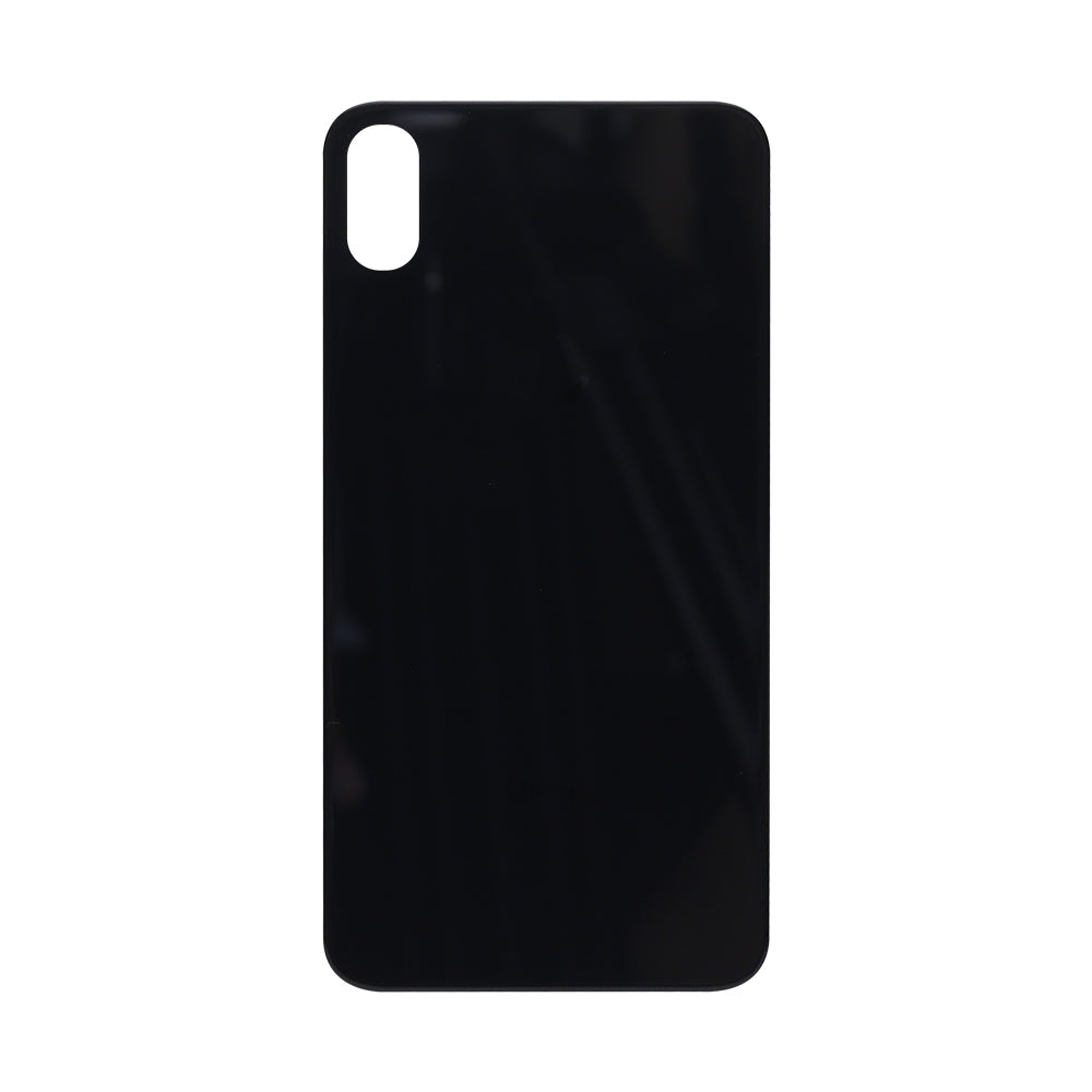 For Apple X Verre arrière, cadre d'appareil photo agrandi Noir Compatible
