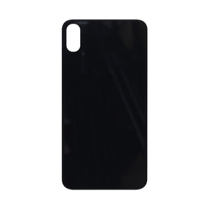 For Apple X Verre arrière, cadre d'appareil photo agrandi Noir Compatible