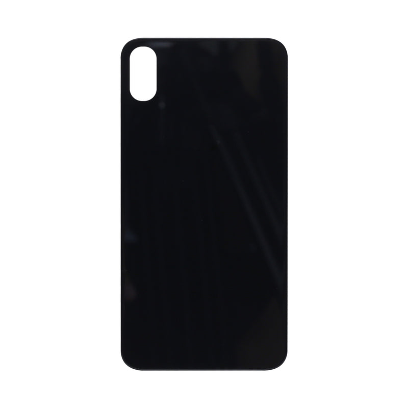 For Apple X Verre arrière, cadre d'appareil photo agrandi Noir Compatible