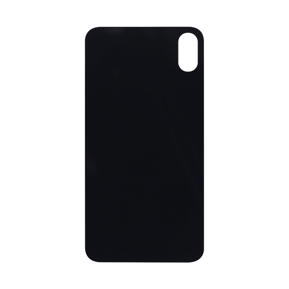 For Apple X Verre arrière, cadre d'appareil photo agrandi Noir Compatible