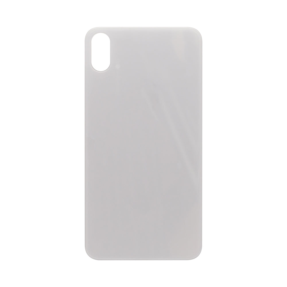 For Apple X Verre arrière, cadre d'appareil photo agrandi Compatible avec le blanc