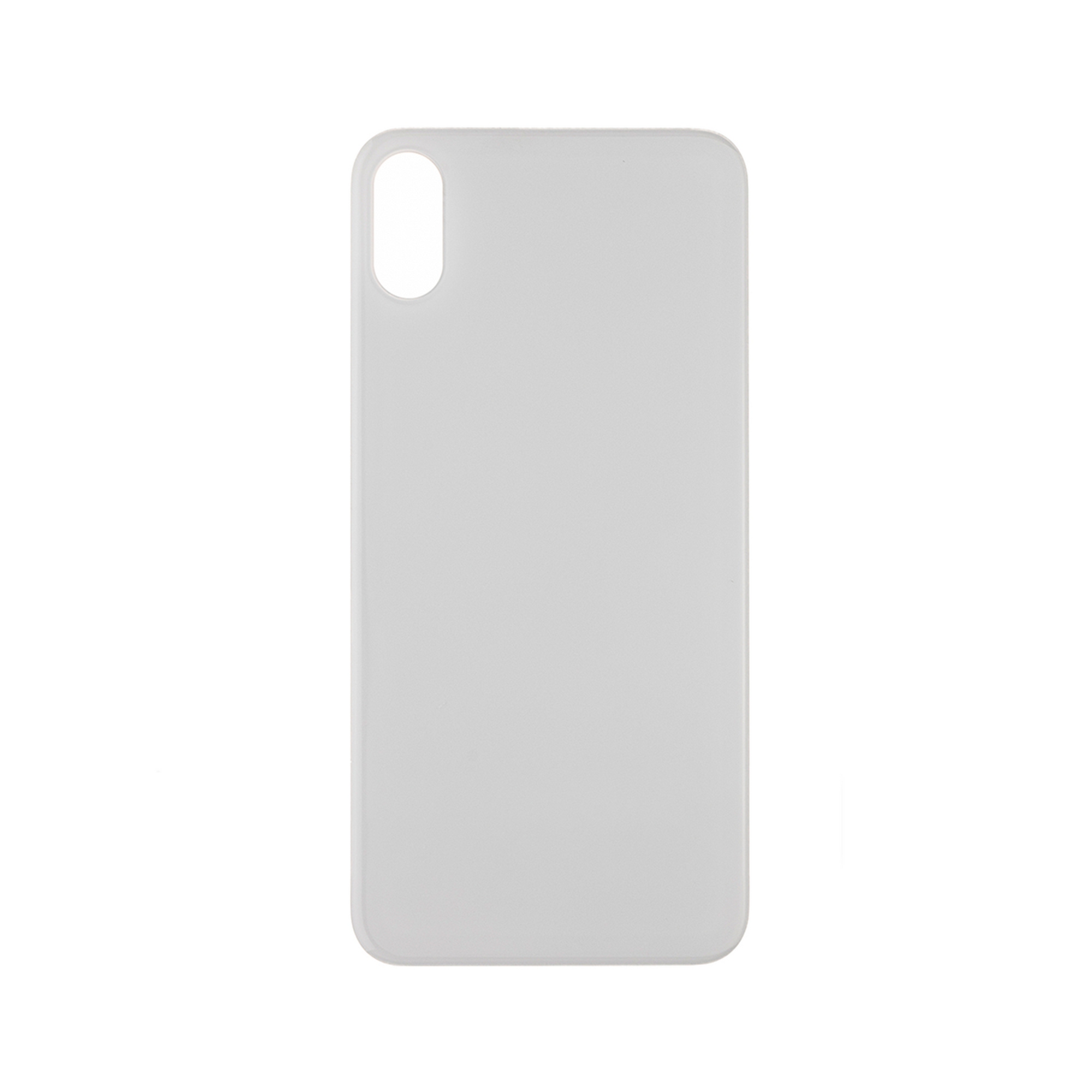 For Apple X Verre arrière, cadre d'appareil photo agrandi Compatible avec le blanc