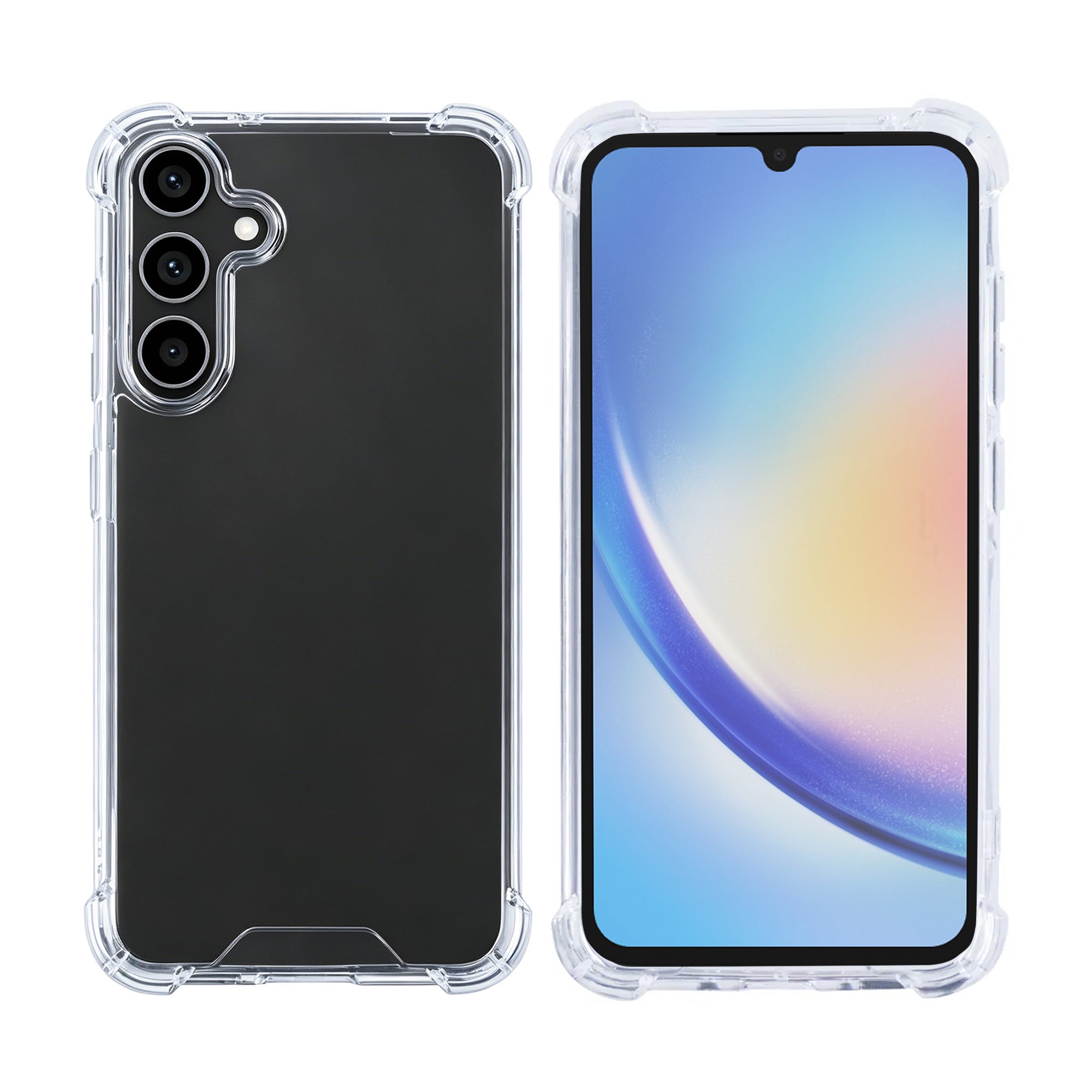 Étui anti-éclatement Rixus pour Samsung Galaxy A34 transparent