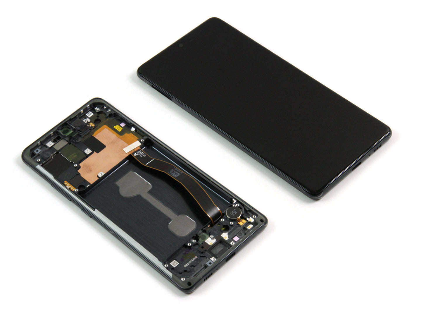 Samsung Galaxy S10 Lite G770F Écran et numériseur avec cadre Prism Black Service Pack
