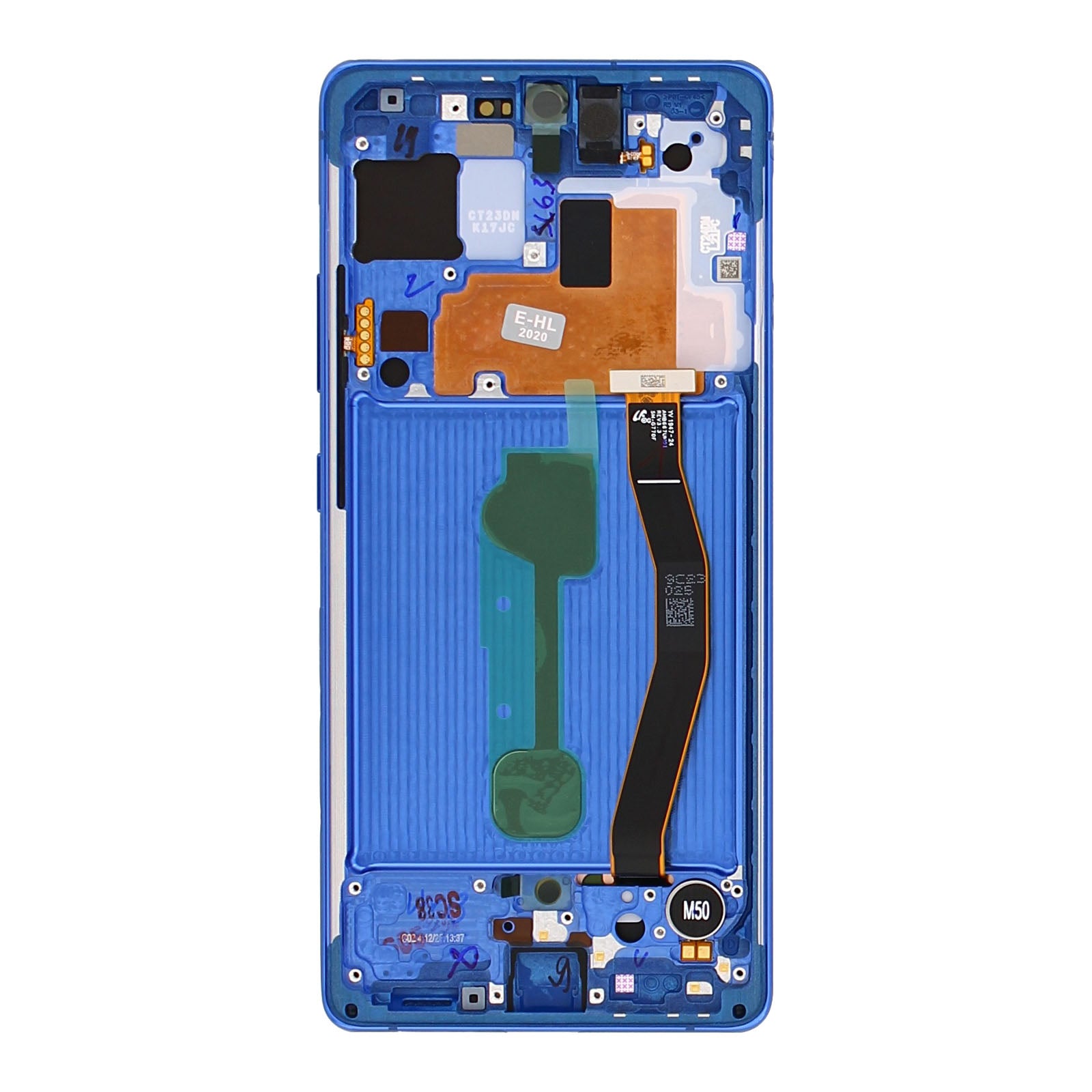 Samsung Galaxy S10 Lite G770F Écran et numériseur avec cadre bleu prisme Service Pack