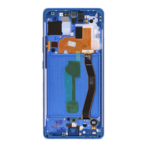 Samsung Galaxy S10 Lite G770F Écran et numériseur avec cadre bleu prisme Service Pack
