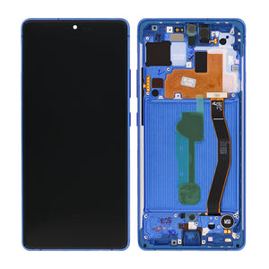 Samsung Galaxy S10 Lite G770F Écran et numériseur avec cadre bleu prisme Service Pack