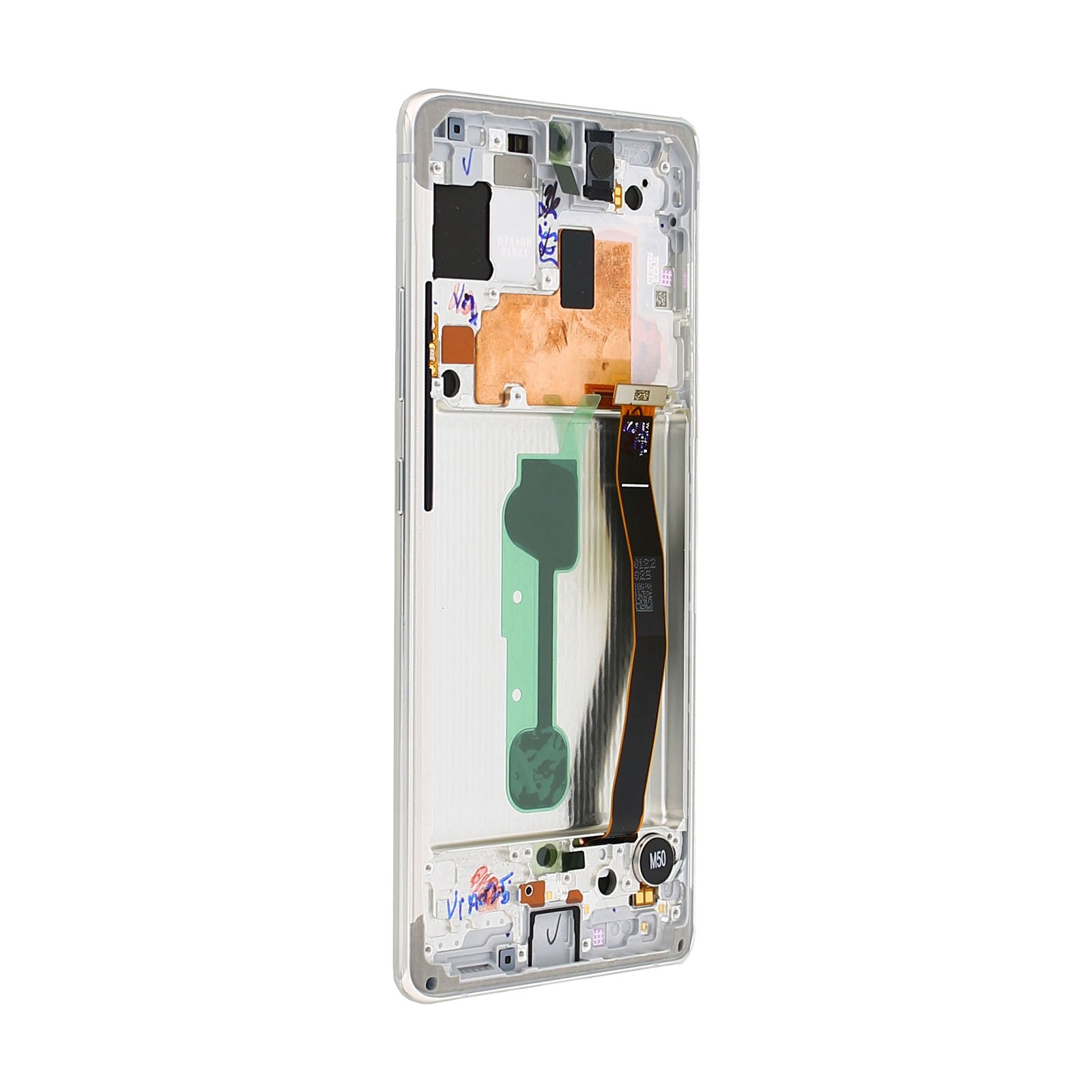 Samsung Galaxy S10 Lite G770F Écran et numériseur avec cadre Prism White Service Pack