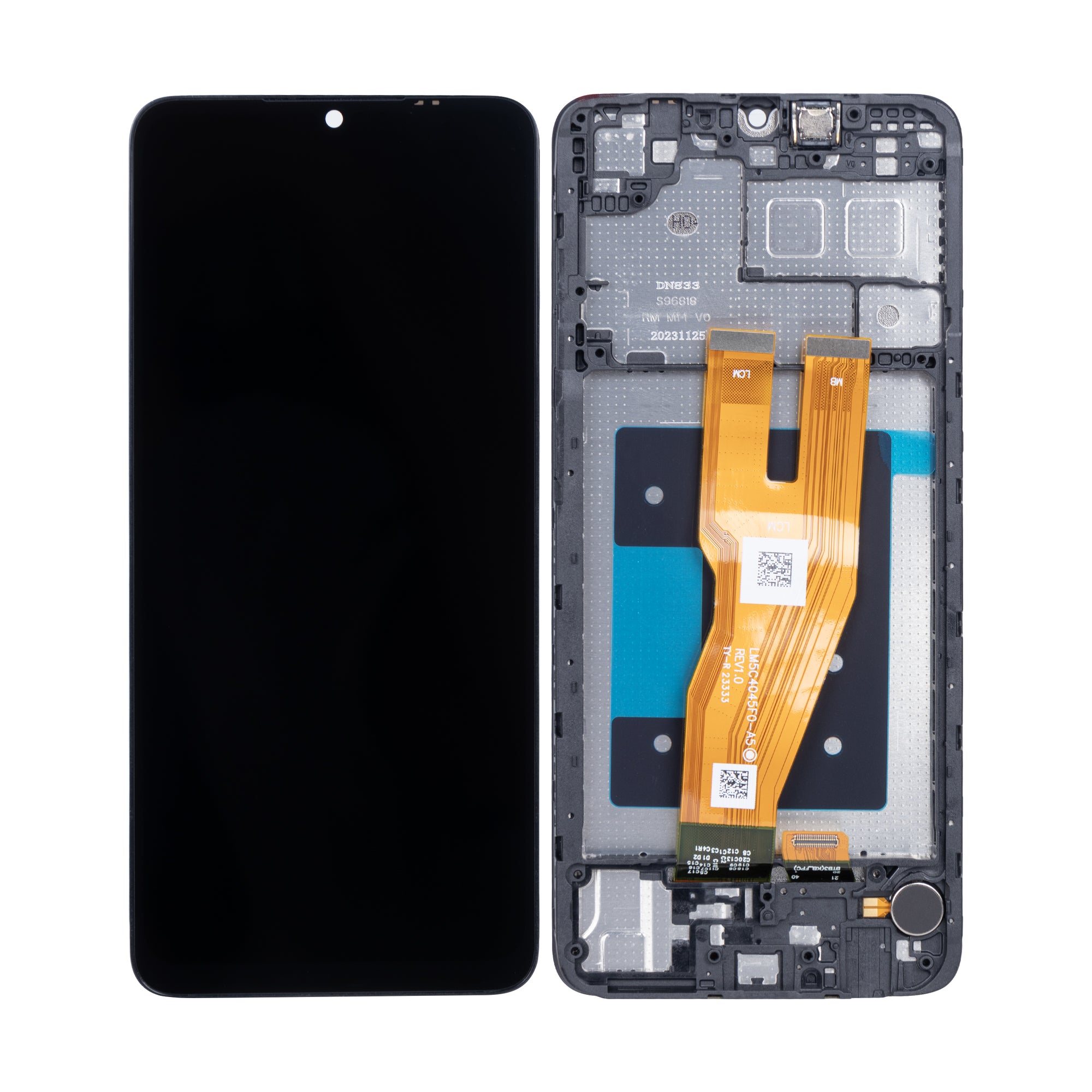Samsung Galaxy A05 A055F Ecran et numériseur avec cadre noir OEM