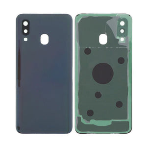 Coque arrière Samsung Galaxy A40 A405F avec objectif noir OEM