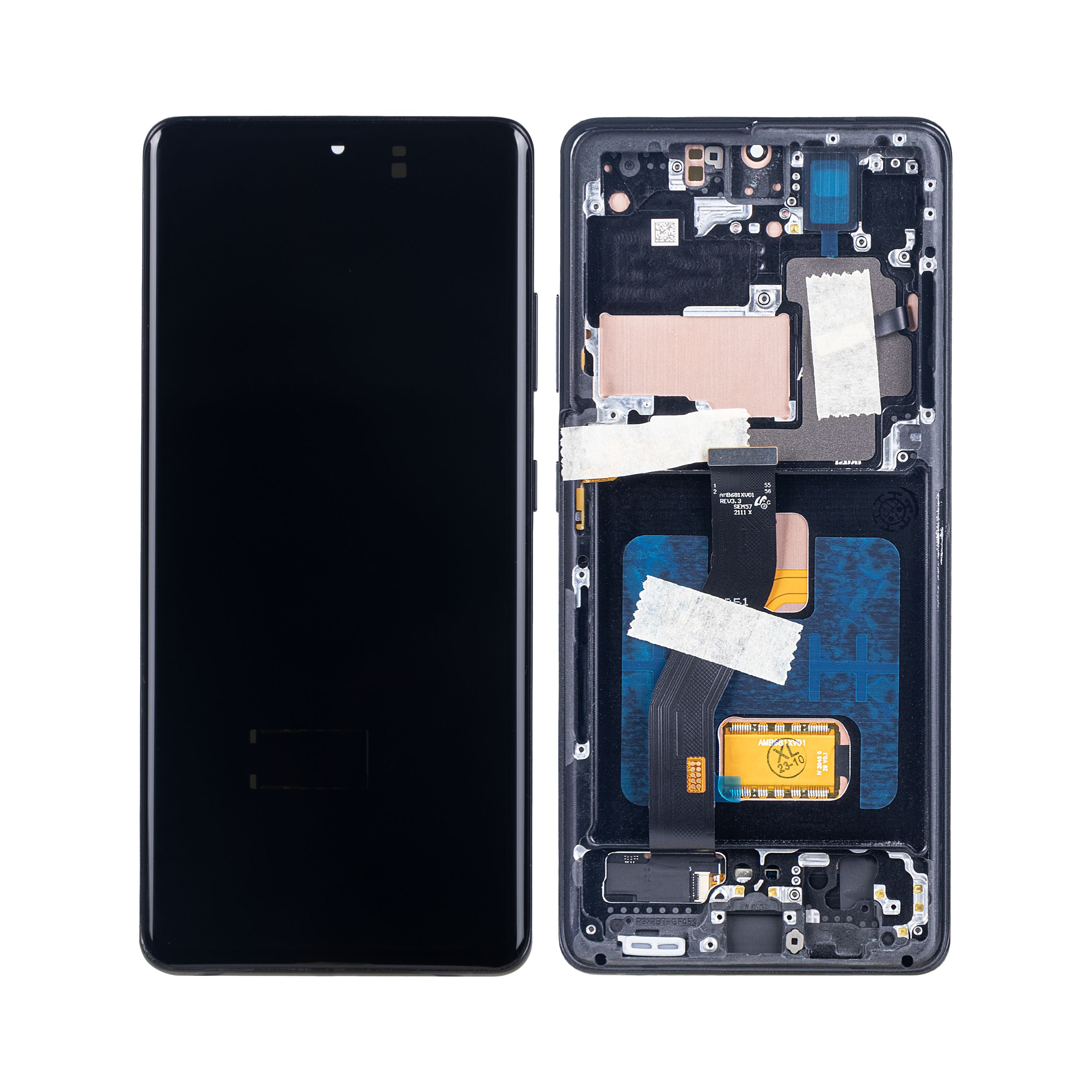 Samsung Galaxy S21 Ultra 5G G998B Écran et numériseur avec cadre noir fantôme Soft-OLED