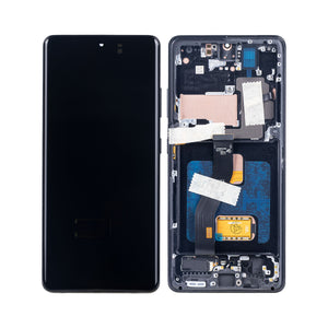 Samsung Galaxy S21 Ultra 5G G998B Écran et numériseur avec cadre noir fantôme Soft-OLED